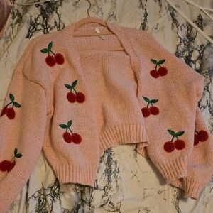 Pink Cherry Knit Women's